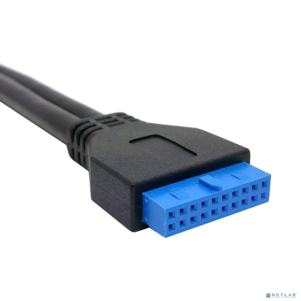 Планка портов в корпус ORIENT C095 2xUSB 3.0, Low Profile, длина кабеля 30см, oem (31095)
