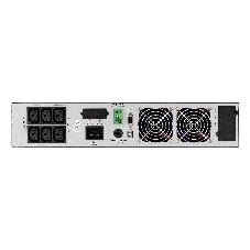 Источник бесперебойного питания On-line ExeGate PowerExpert ULS-3000.LCD.AVR.6C13.USB.RS232.SNMP.BC.2U 3000VA/3000W, On-Line, PF=1, LCD, 6*C13, RS232, USB, SNMP-slot, встроенные батареи 12V 7.2Ah - 6шт, батарейный коннектор, подключение до 4 внешних батарейных блоков 72В, Rackmount 2U/Tower, металлический корпус, черный