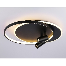 Светильник Ambrella light FL51393/1+2 BK черный 3000K-6400K 65W 560*480*120 (ПДУ РАДИО 2.4G)