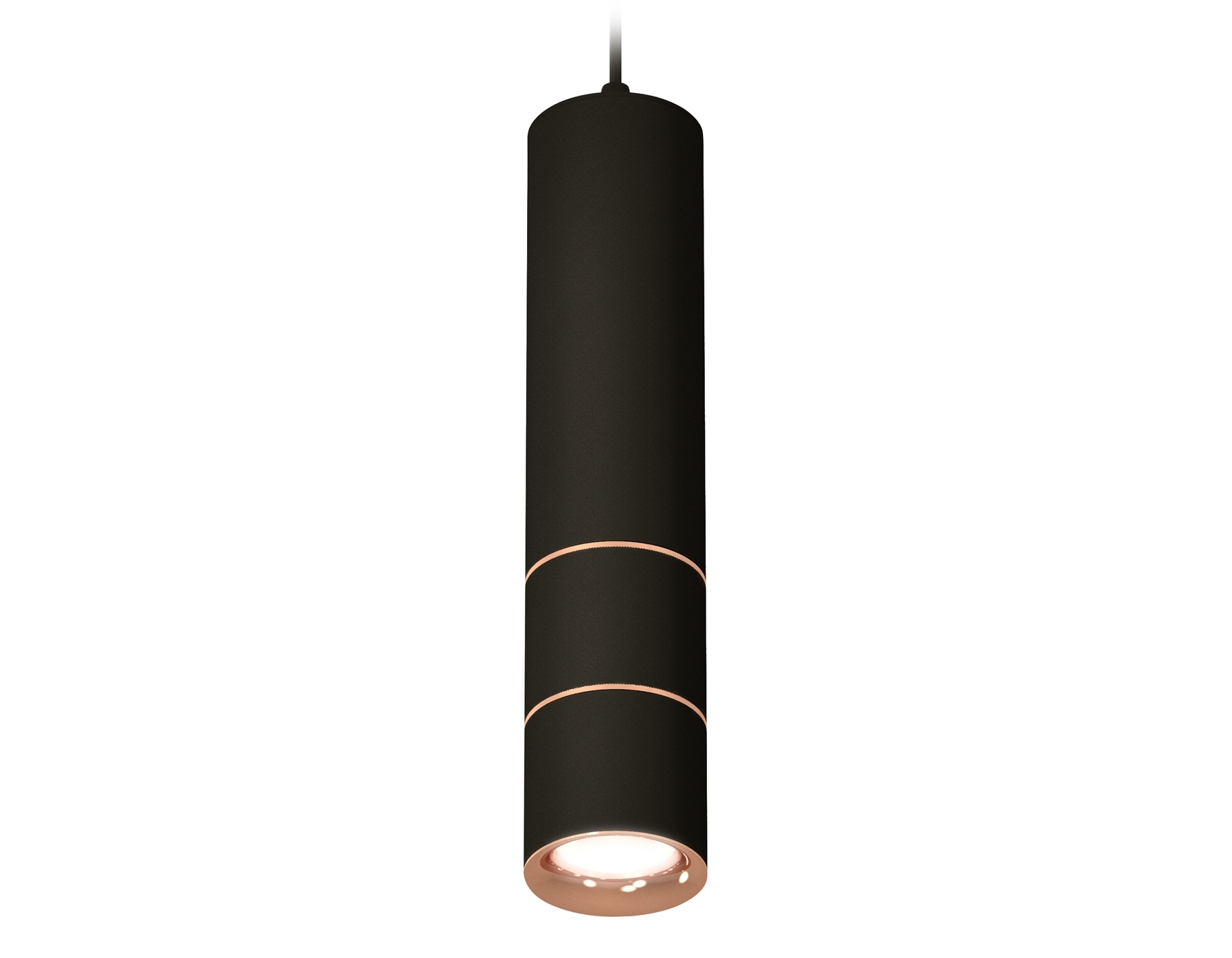 Светильник Ambrella Light XP7402085 SBK/PPG черный песок/золото розовое полированное MR16 GU5.3