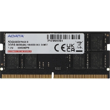 Оперативная память A-Data, DDR5, 16GB (1x16 GB), 5600 MHz, CL46, SO-DIMM