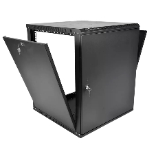 Шкаф телекоммуникационный настенный разборный ЦМО ЭКОНОМ 12U (600 x 520) дверь металл, черный (ШРН-Э-12.500.1-9005)