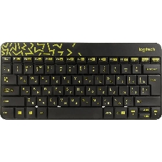 Комплект клавиатура+мышь Logitech MK240 Nano беспроводной, USB, 1000 DPI, чёрный