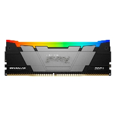 Оперативная память Kingston Fury Renegade, DDR4, 32Gb (4x8GB), 3600MHz, CL16, DIMM, с радиаторами, RGB, серебристый/черный