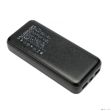 Портативный аккумулятор Gembird GPB-20Q, 20000мА·ч, QC/PD, дисплей, черный
