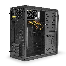 Компьютерный корпус Minitower ExeGate EX272748RUS QA-412U Black, mATX, (XP600, Black, 120мм), 2хUSB+2хUSB 3.0, Audio