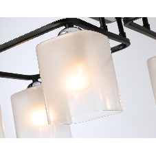 Светильник Ambrella light TR303224/6 BK/CH/FR черный/хром/белый матовый E27*6 max 60W 615*390*220