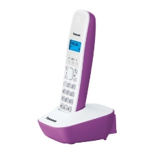 Телефон беспроводной (DECT) Panasonic KX-TG1611RUF (сиреневый) АОН, Caller ID,12 мелодий звонка,подсветка дисплея,поиск трубки