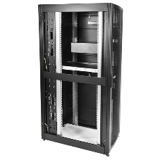 Шкаф серверныйЦМО! ПРОФ напольный 42U (800x1200) дверь перфорированная 2 шт., черный, в сборе (ШТК-СП-42.8.12-44АА-9005)