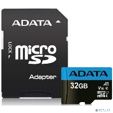 Флеш карта microSD 32Gb ADATA microSDHC Class 10 UHS-I A1 100/20 MB/s (SD адаптер)