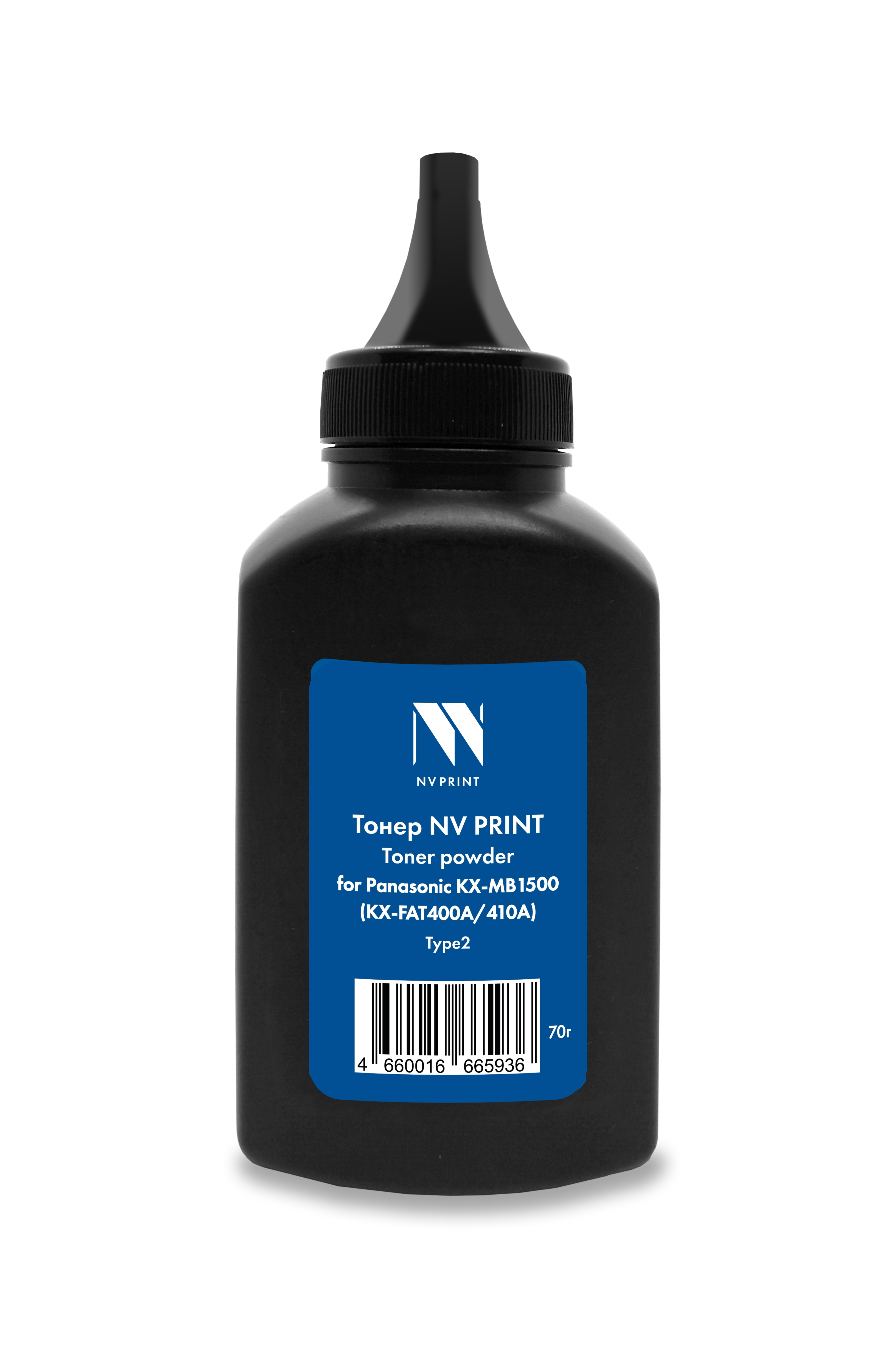 Тонер NVPrint для Panasonic KX-MB1500 (KX-FAT400A/410A) Type2 (70г) совместимый