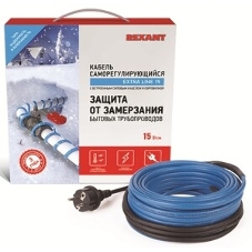 Греющий саморегулирующийся кабель Rexant на трубу Extra Line 25MSR-PB 15M (15м/375Вт)