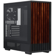 Компьютерный корпус Zalman P10 NAMU, MATX, черный, WINDOW, FRONT COVER WALNUT, 2x3.5