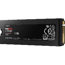 Накопитель SSD Samsung 990 PRO, 1000Gb, PCIe 4.0 x4, M.2 2280, NVMe, R/W 7450/6900, с радиатором