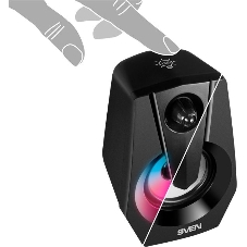 Акустическая система SVEN 370 2.0 черные (2x2W, USB, RGb подсветка)