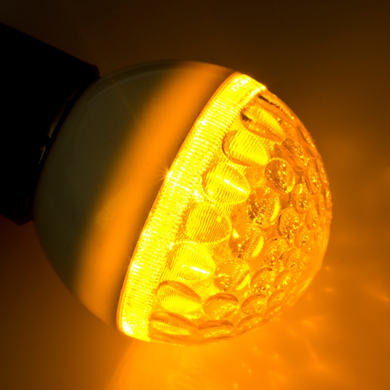 Лампа шар Neon-night e27 9 LED Ø50мм желтая
