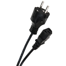 Кабель компьютер - розетка 1,5 м 220V (Европейский стандарт) VCOM/TELECOM