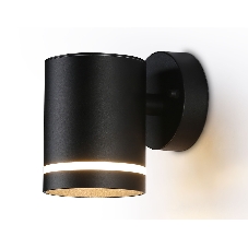 Светильник Ambrella light ST3327 BK черный IP54 GX53 max 15W 110*85*125