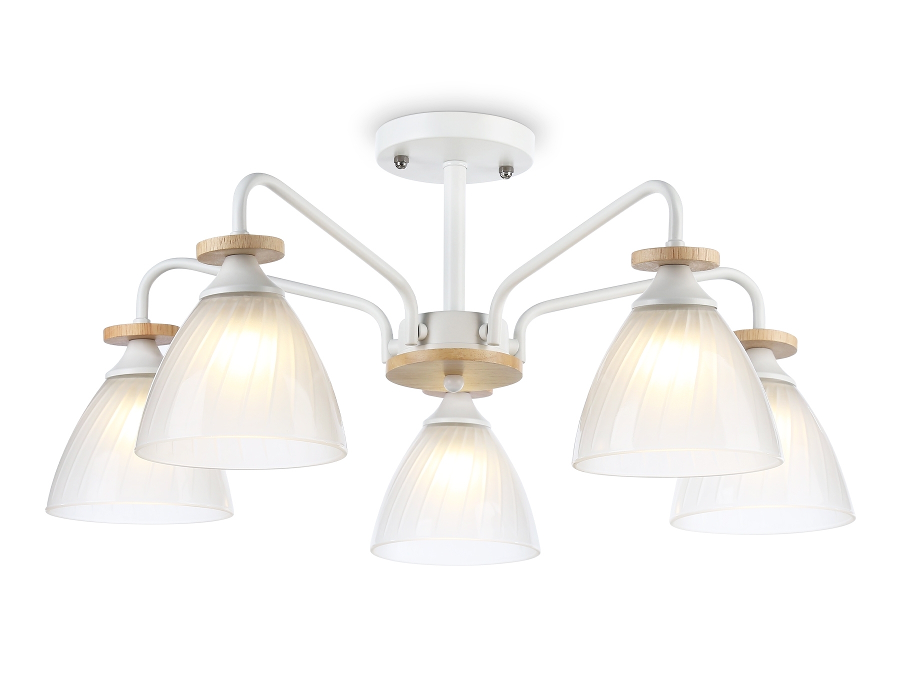 Светильник Ambrella light TR9567/5 WH/FR белый/белый матовый E27/5 max 40W D620*250
