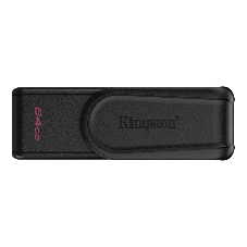 Флешка USB Kingston DataTraveler Exodia S (DTXS/64Gb), 64Gb, USB 3.2 Gen 1, R/W 150/60, черный
