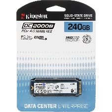 Накопитель SSD Kingston DC2000B, 240Gb, PCIe 4.0 x4, M.2 2280, R/W 4500/400