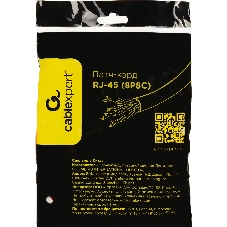Патч-корд UTP Cablexpert cat.5e, 0.25м, литой, многожильный, красный