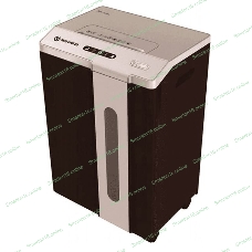 Шредер New United Etalon ET-15M серый (секр.P-5)/перекрестный/15лист./25.6лтр./скрепки/скобы/пл.карты/CD