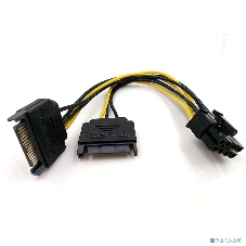 Переходник питания для PCI-Ex видеокарт ORIENT C588 2 x SATA 15pin (M) -> 8pin (6pin+2pin)