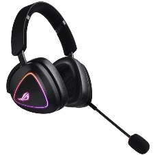 Гарнитура ASUS ROG Delta II чёрный, беспроводная + проводная, Bluetooth, подсветка
