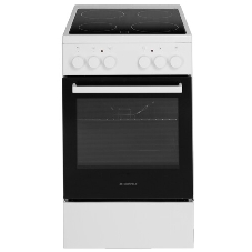 Плита электрическая Maunfeld MEC55CW07 белый, конфорок 4 шт, духовка 60 л, 50 см x 85 см x 60 см