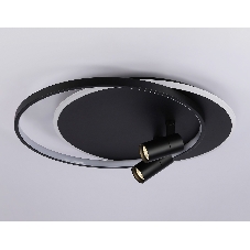 Светильник Ambrella light FL51393/1+2 BK черный 3000K-6400K 65W 560*480*120 (ПДУ РАДИО 2.4G)