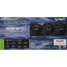 Видеокарта Palit GeForce RTX 5080 GamingPro OC, 16 GB GDDR7, 256 bit, 3xDisplayPort, HDMI, GPU 2700 MHz