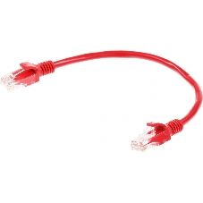 Патч-корд UTP Cablexpert cat.5e, 0.25м, литой, многожильный, красный