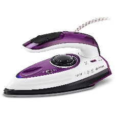 Утюг дорожный Vitek VT-8305 белый/фиолетовый, 1000 Вт, 30 г/мин, 45 г/мин, 70 мл