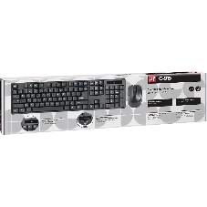 Комплект клавиатура + мышь Defender C-915 RU черный USB Беспроводной, полноразмерный