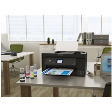 МФУ струйное Epson L14150, (C11CH96404/C11CH96505/C11CH96403/C11CH96502/C11CH96507), A3, цветной, печ. 38 стр/мин (ч/б) 24 стр/мин (цв.), 1200 x 4800 dpi (печать) 1200x2400dpi (скан.), USB, RJ-45, Wi-Fi