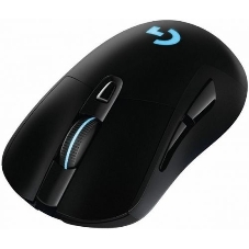 Мышь игровая Logitech G703 Lightspeed черная, сенсор 100-25600dpi (Hero25K), беспроводная 2.4GHz + USB 1,8м, 5 программируемых кнопок + колесо прокрутки, RGB-подсветка, под правую руку