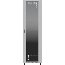 Шкаф серверный NTSS Премиум (NTSS-R42U80100GS) напольный 42U 800x1000 мм пер. дв. стекл. металл 900 кг серый IP20 сталь