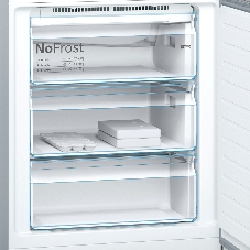 Холодильник Bosch KGN49LB30U черный двухкамерный 330/105л морозилка снизу, No Frost
