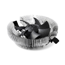 Кулер для процессора PCCooler E80 (65W, 3-pin, 42mm, Al/Cu, -mm, 1x80мм, 29.61CFM, 22dBA, 2000RPM, S: 1851/1700/1200/115X, AM5/AM4, silver, black)