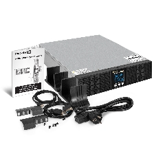 Источник бесперебойного питания On-line ExeGate PowerExpert ULS-3000.LCD.AVR.6C13.USB.RS232.SNMP.BC.2U 3000VA/3000W, On-Line, PF=1, LCD, 6*C13, RS232, USB, SNMP-slot, встроенные батареи 12V 7.2Ah - 6шт, батарейный коннектор, подключение до 4 внешних батарейных блоков 72В, Rackmount 2U/Tower, металлический корпус, черный