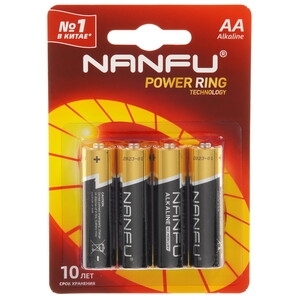 Батарейка щелочная AA Nanfu LR6 2B (2шт.)