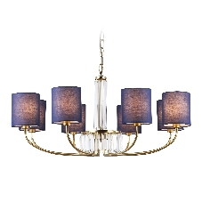 Люстра Ambrella light LH71273/8 BS/DB латунь/темно синий E14/8 max 40W D820*840