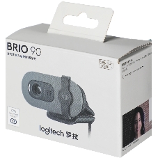 Веб-камера Logitech Brio 90 1920x1080, 30 кадр/с, USB Type-A, микрофон, крепление на мониторе