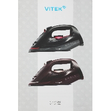 Утюг Vitek VT-IRN1204 бордовый, 2400 Вт, 23 г/мин, 150 г/мин, 450 мл
