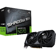 Видеокарта MSI GeForce RTX 5070 SHADOW 2X OC, 12 GB GDDR7, 192 bit, 3xDisplayPort, HDMI, GPU 2295 MHz