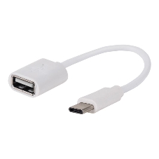 Кабель-переходник Rexant OTG Type C на USB шнур 0.15 м белый Кабель-переходник Rexant OTG Type C на USB шнур 0.15 м белый