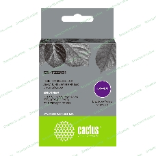 Картридж ленточный Cactus CS-TZE621 черный шрифт, желтый фон (9 мм, 8 м) для Brother 1010/1280/1280VP/2700VP