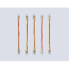 GS7911 Соединитель гибкий двухсторонний COB CCT 12/24V для лент 8mm (3 конт.) (5шт)