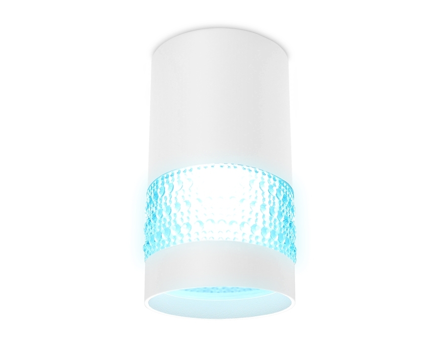 Светильник Ambrella light TN371 SWH/BL белый песок/голубой GU5.3 D65*117